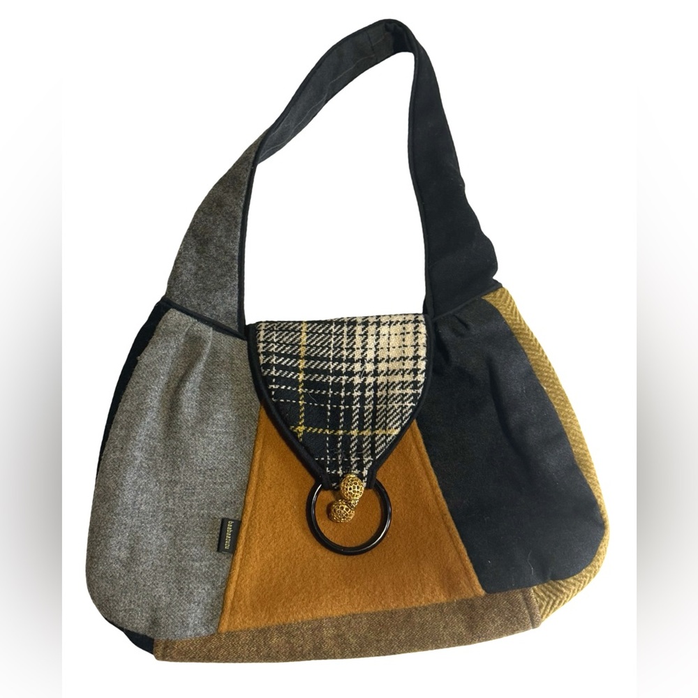 Baabaazuzu Flannel Upcycled Purse Shoulder Bag One of a Kind!